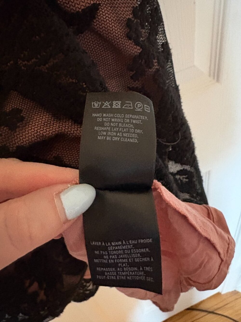 NWOT Anthropologie Moulinette Soeurs Black Lace Overlay Dress Sz 14 - Picture 4 of 5